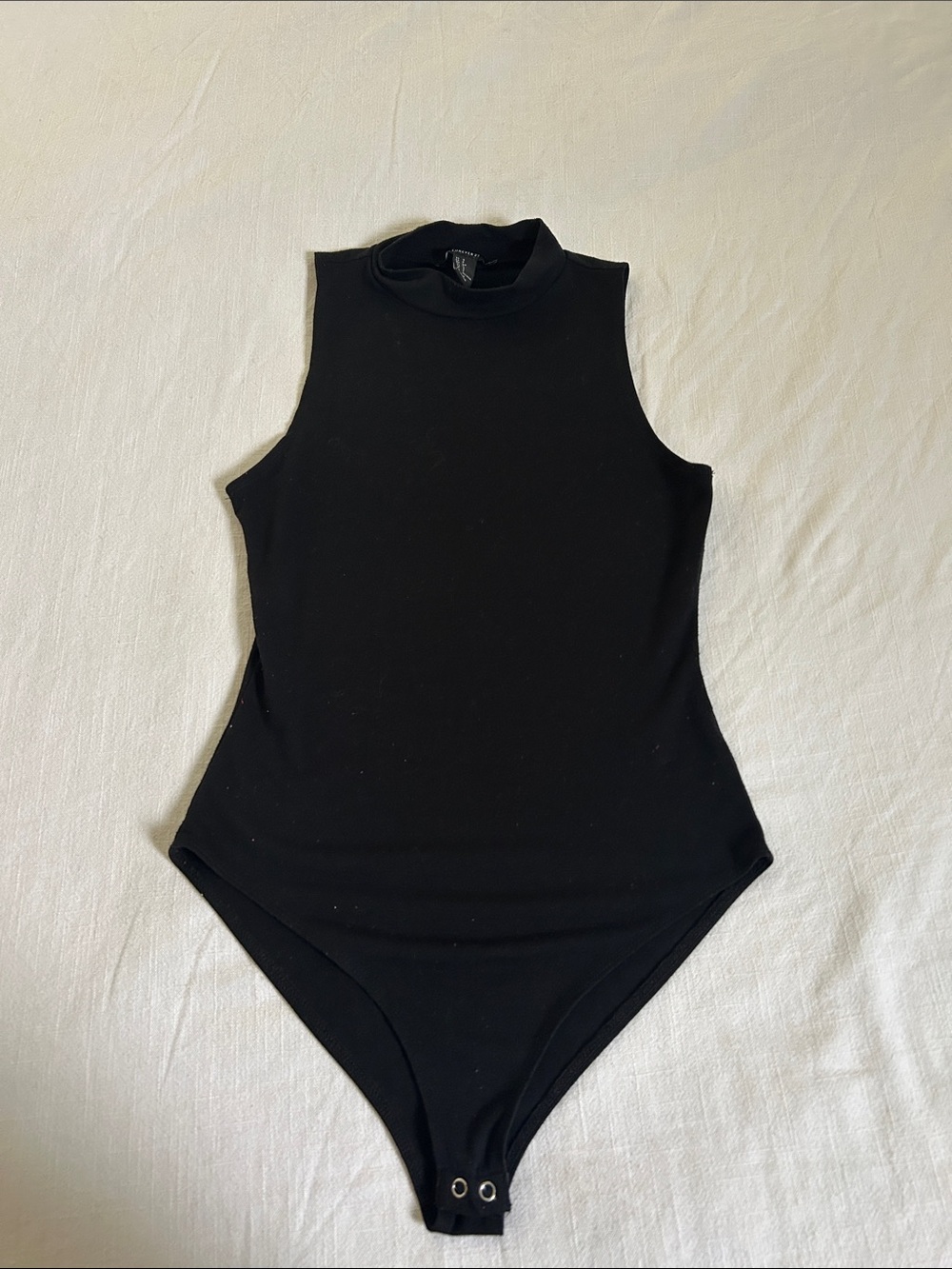 Black Sleeveless turtle Neck Bodysuit
